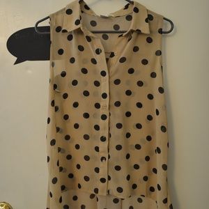 Sheer Collared Blouse